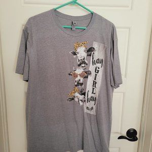 Fun Cow Print Next Level Graphic Tee